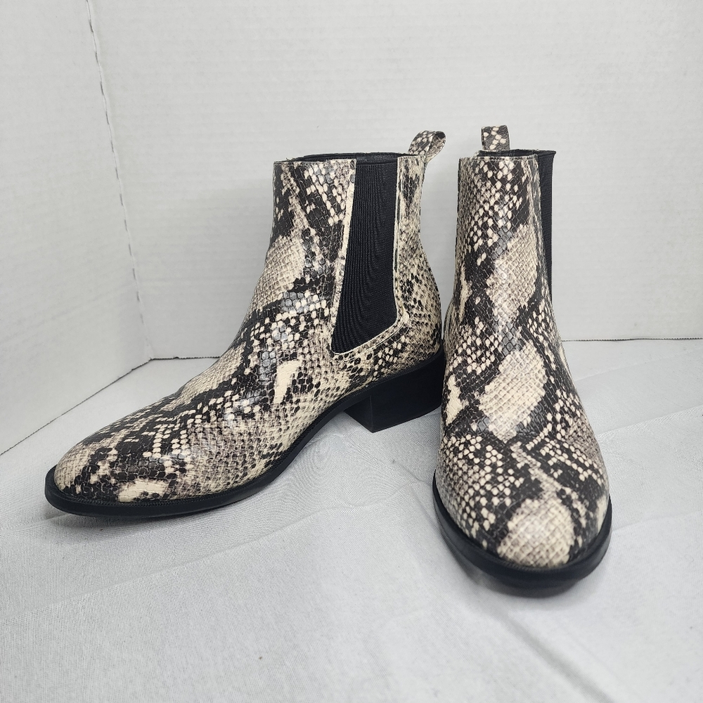 Steve Madden Snakeskin Ankle Boots
